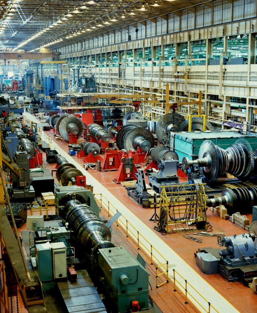 Heavy Industry - the manufacture of steam turbines for the power generation industry