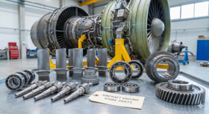 High-voltage power transformer and switchgear equipment in an industrial substation.